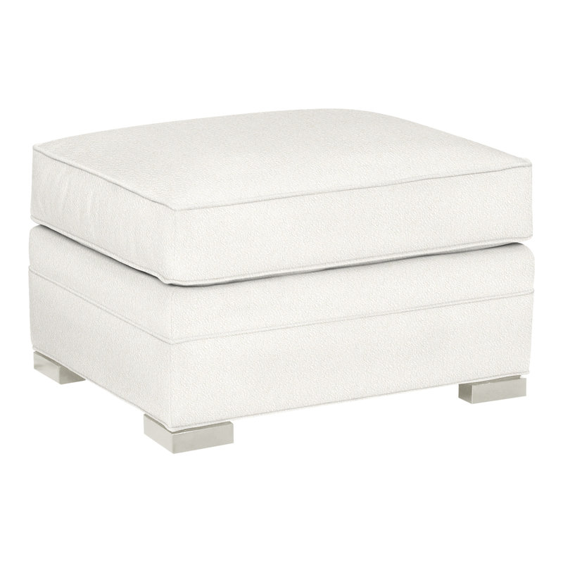 Davidson Upholstered Ottoman, Kennelly Snow, Navajo