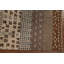Tapis beige en laine noué à la main de conception unique 6 pi 8 po x 9 pi 8 po New Age