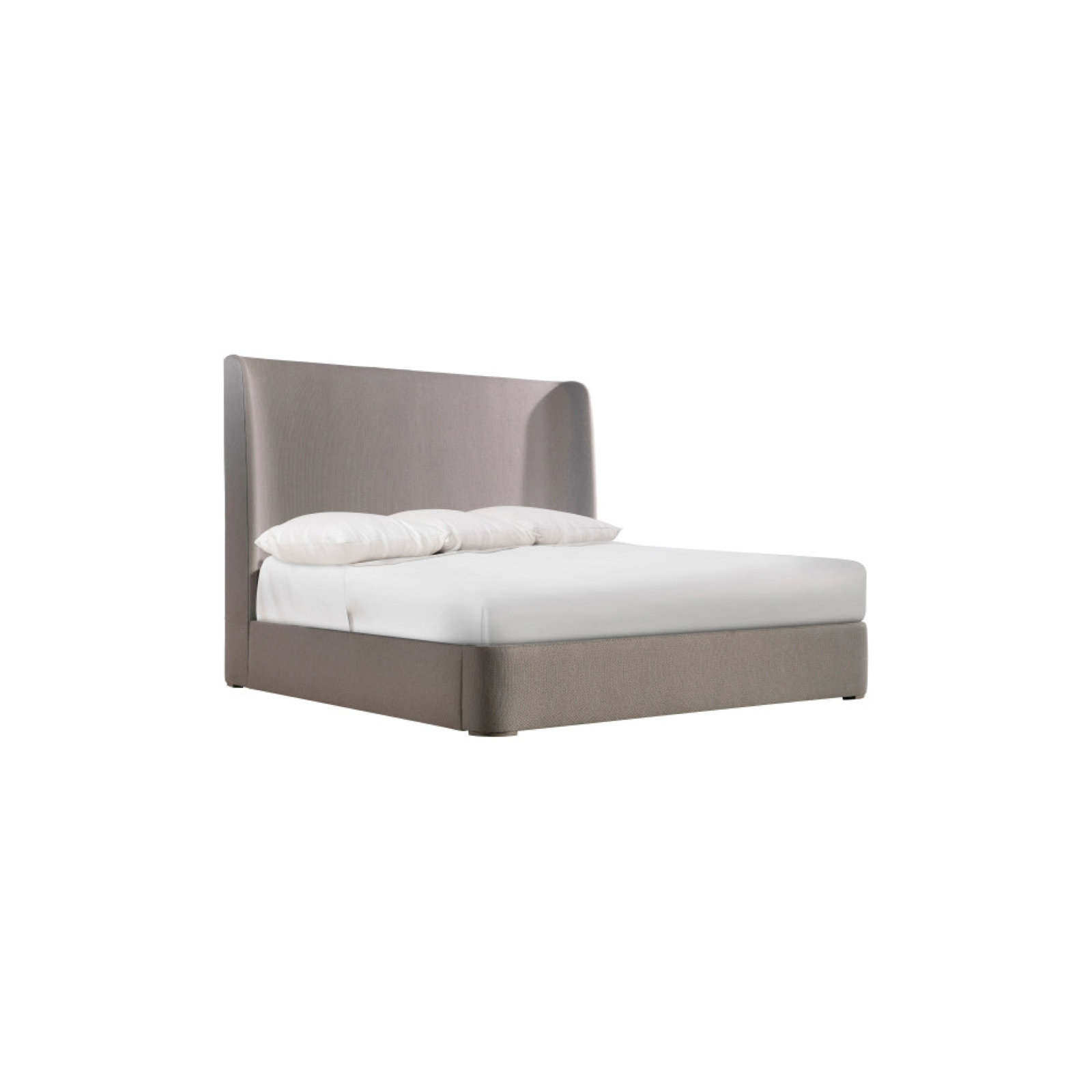Puro Upholstered Wingback Bed