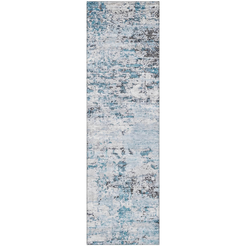 Premium Machine Washable Lubbers AMF1723 Modern Rug, Runner 2'3" x 7'6"