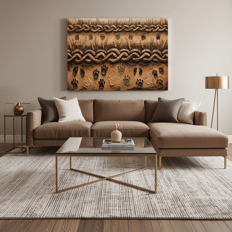 «Farm Animal», art mural sur toile noire, 20" H x 24" W