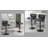 Swivel Upholstered Adjustable Height Counter Stool with Metal Frame-407801590