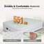 Grand matelas pneumatique 18 po avec pompe à courant alternatif intégré, vert
