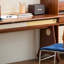Bureau en noyer massif Mid-Century-1001738375