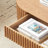 51.18'' Oval Wood Coffee Table With Drawer-459285557