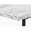 Bureau d'ordinateur, bureau personnel, ordinateur portable, tablettes de rangement, bureau de 48 po, stratifié aspect marbre blanc, métal noir, contemporain, moderne-1100380659