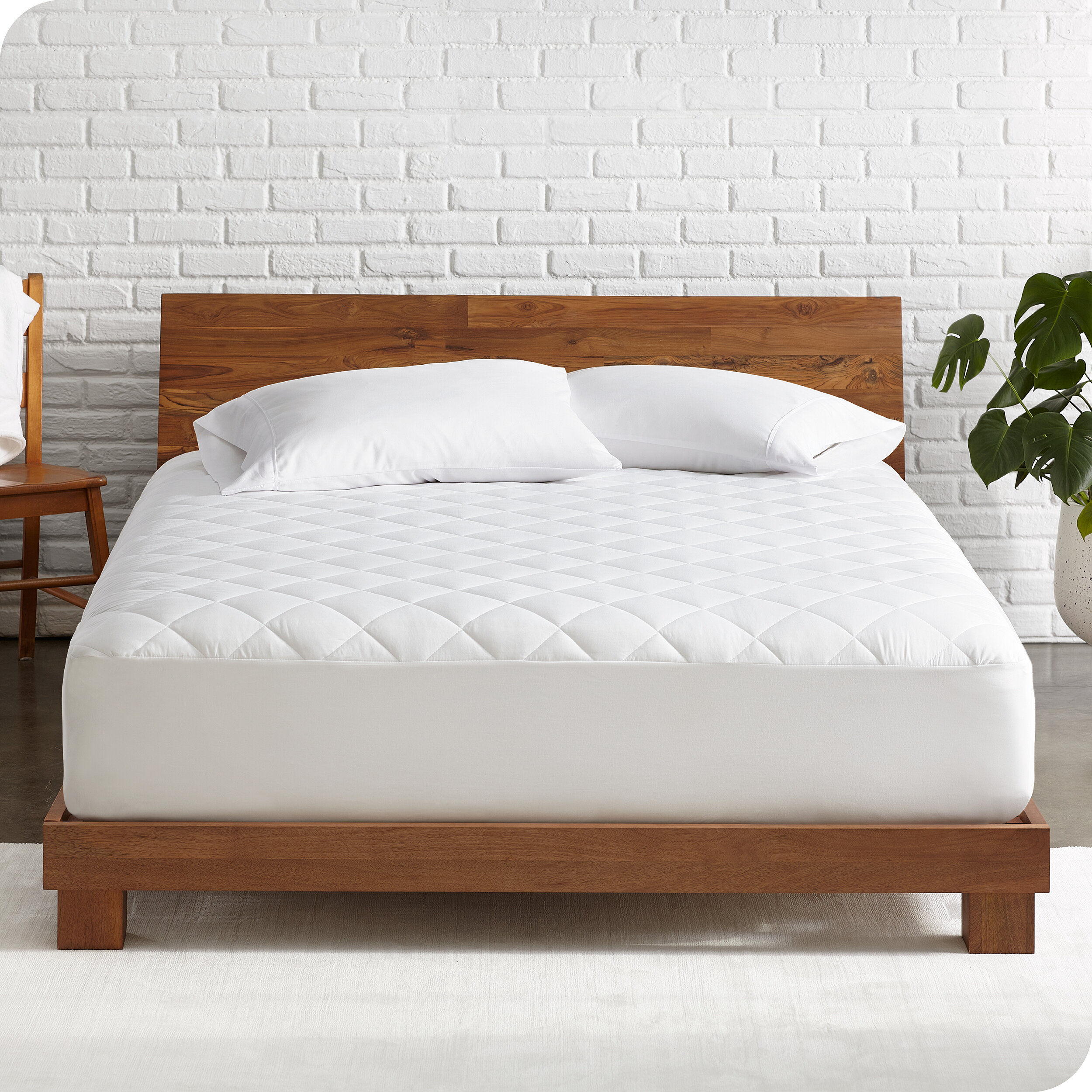 Bare Home Pillow-Top Reversible Twin XL Mattress Pad