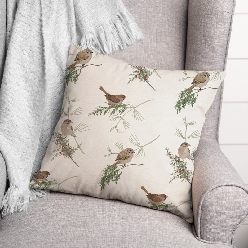 Coussin Floral, Blanc