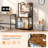 4-Tier Printer Stand with Outlet, Adjustable Shelf & Anti-Tip Kit, Large Storage Organizer, Tall Printer Shelf, for Office, Kitchen, Living Room