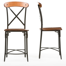 Aragam Counter Stool with Metal Frame