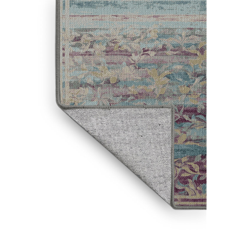 Tapis gris lavable à la machine, Rectangle 8 pi x 10 pi