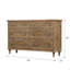 Commode 6 tiroirs brune