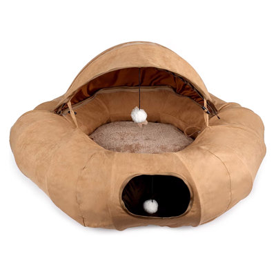 Lamb Cat Donut Cat Tunnel, Tan