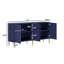 Kuo 64" Wide Sideboard With 4 Door High Gloss Cabinets-494990401