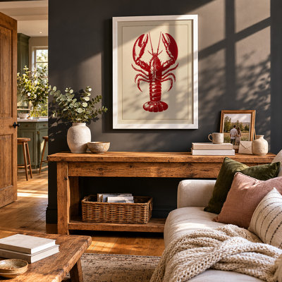 Specimen Lobster Botanical - Framed Print