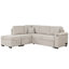 Canapé-lit de 84,75 po, canapé-lit gigogne 2 en 1 avec repose-pieds avec rangement pour le salon, le canapé de la chambre et le petit appartement, beige-1105886104