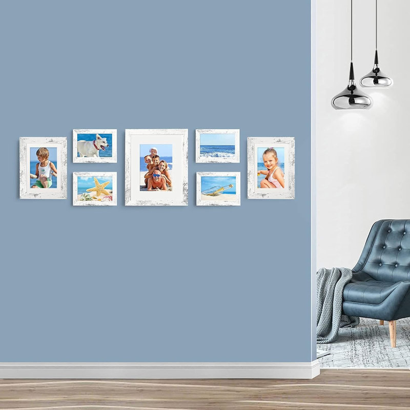 4x6 White Picture Frame Set Of  4