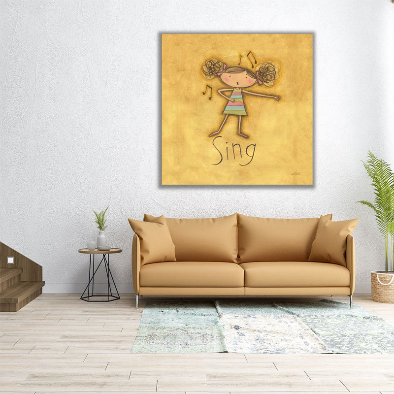 Sing - reproduction d'art sur toile, H 40 po x l 40 po