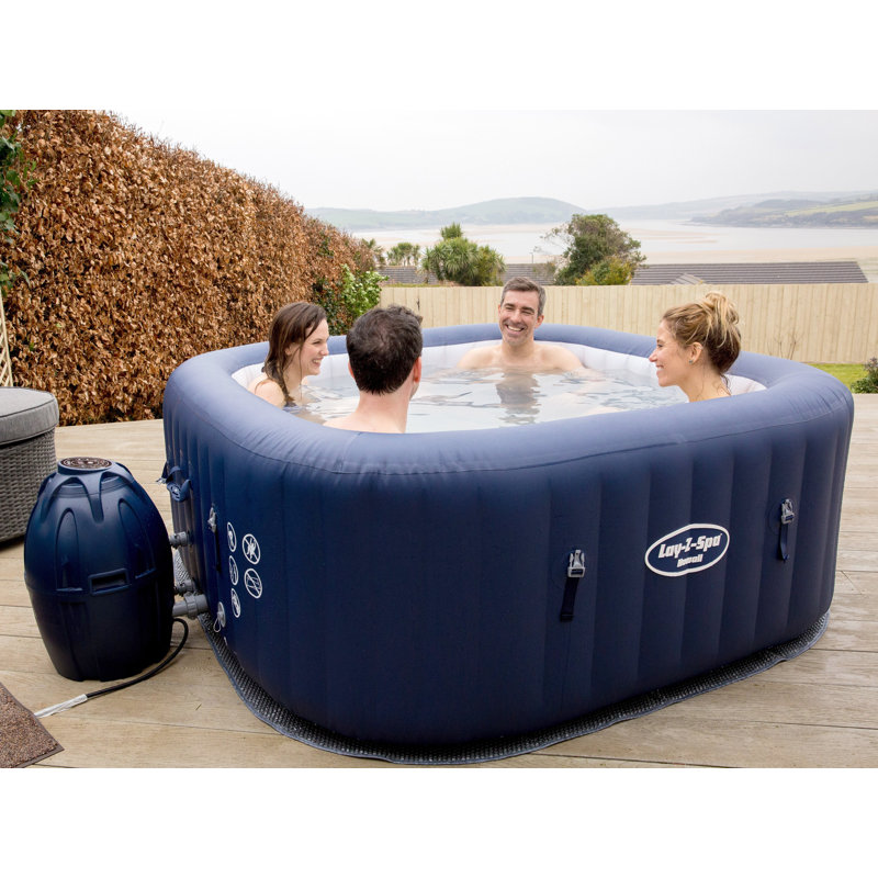 Home Loft Concept 6 Person 120 - Jet Plastic Square Inflatable Hot Tub