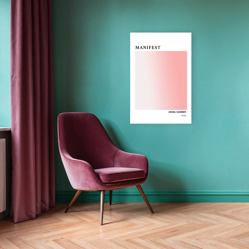 Manifest Angel Number 1111 Minimalist Modern Peaceful Wall Art Print by Talitha McQueen - Print, 91.44cm H x 60.96cm W