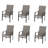 6 - Person Rectangular Steel Outdoor Dining Set-787584427