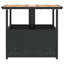 Square Solid Wood Metal Outdoor with Umbrella Hole Coffee Table - 55 cm W 55 cm D-1560425414