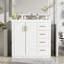 36'' Bathroom Vanity With Ceramic Sink Combo, Solid Wood Frame Bathroom Storage Cabinet, Freestanding Vanity Set With 3 Drawers& Soft Closing Doors-121294522