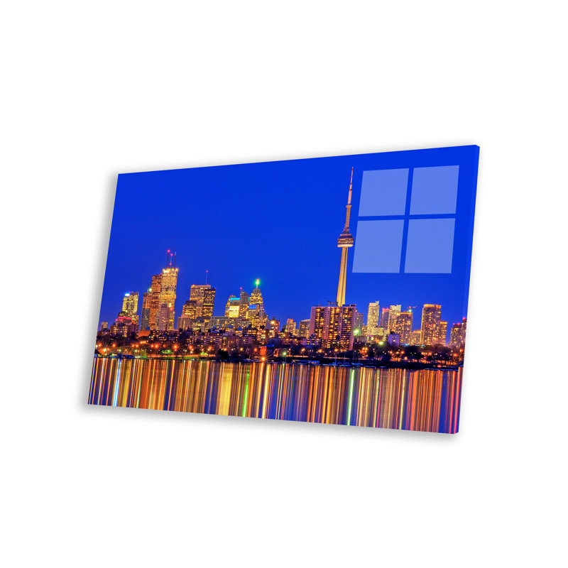 «Downtown Skyline, Toronto, Ontario, Canada» par Brad Smith, peinture sans cadre