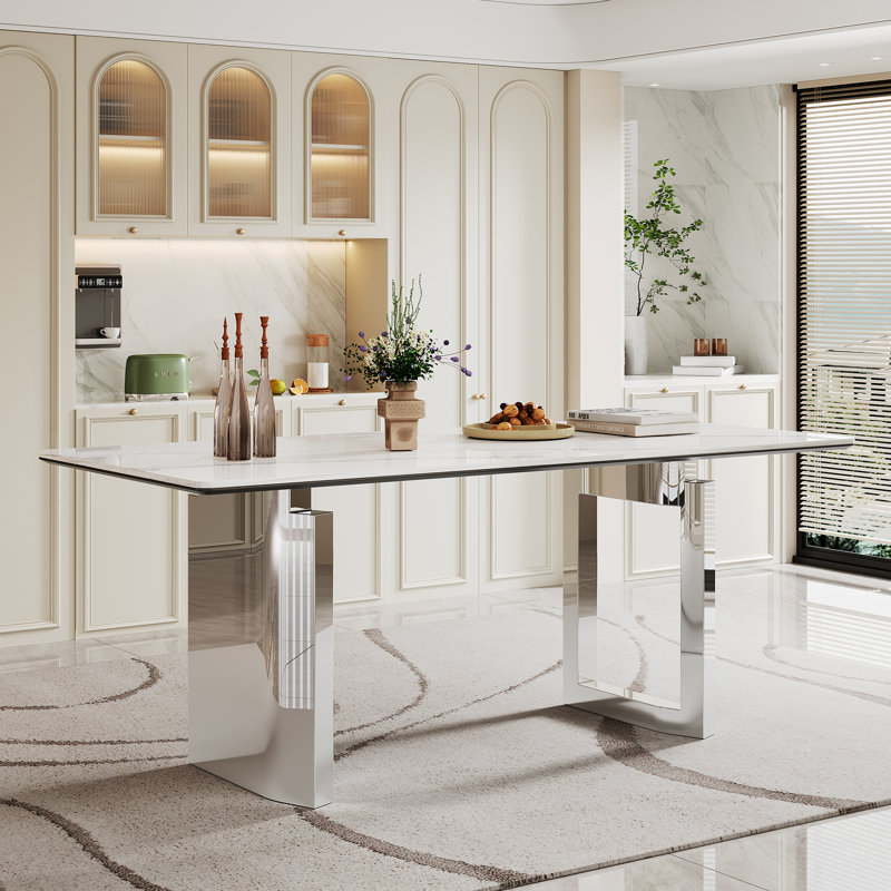 Jervonte Dining Table, Gold
