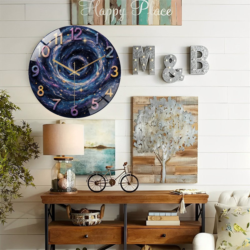 Horloge murale Cosmic Galaxy