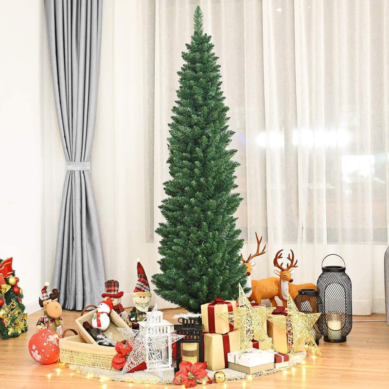 Lighted Artificial Christmas Tree, 7 ft.