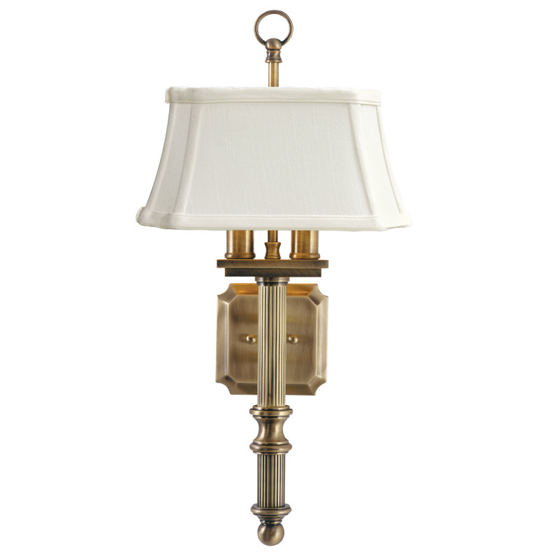 2 - Light Wallchiere, Antique Brass
