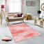 Tapis tissé élégant, 5,6 x 7,5 pieds, 100% polyester, hauteur des poils de 0,3 po | Pois antibactérien, feutre en PVC antidérapant, lavable à la machine | Impression 3D numérique, durable et facile à entretenir - parfaite pour n'importe quelle pièce-1736744395