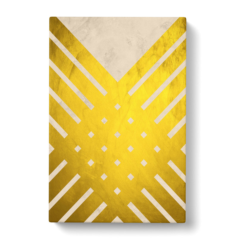Golden Lattice - Wrapped Canvas Print, 60cm H x 40cm W x 3cm D