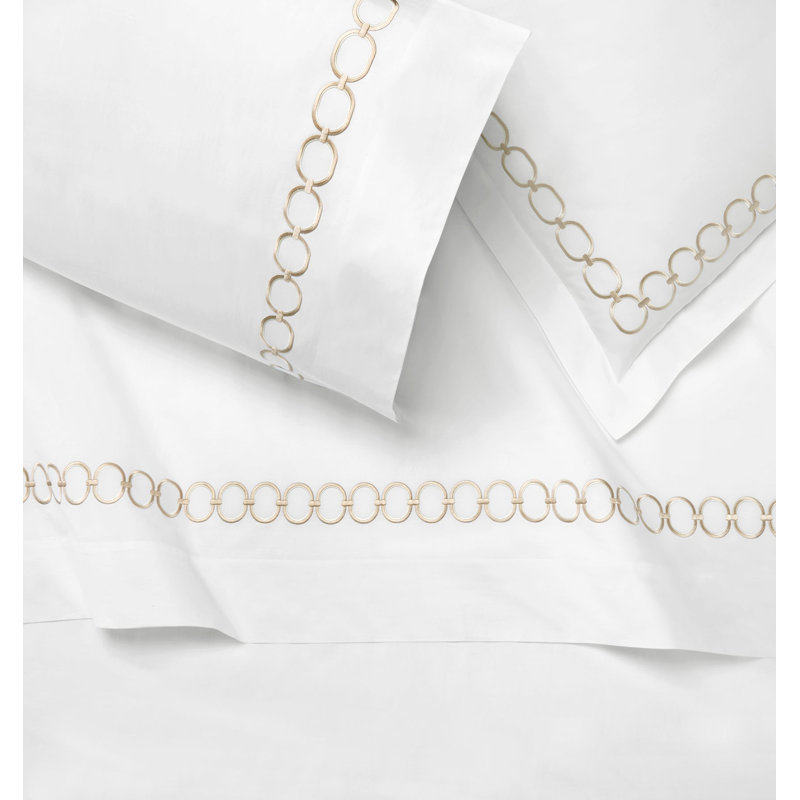 Catena Duvet Cover, Twin Duvet Cover, White/Sand