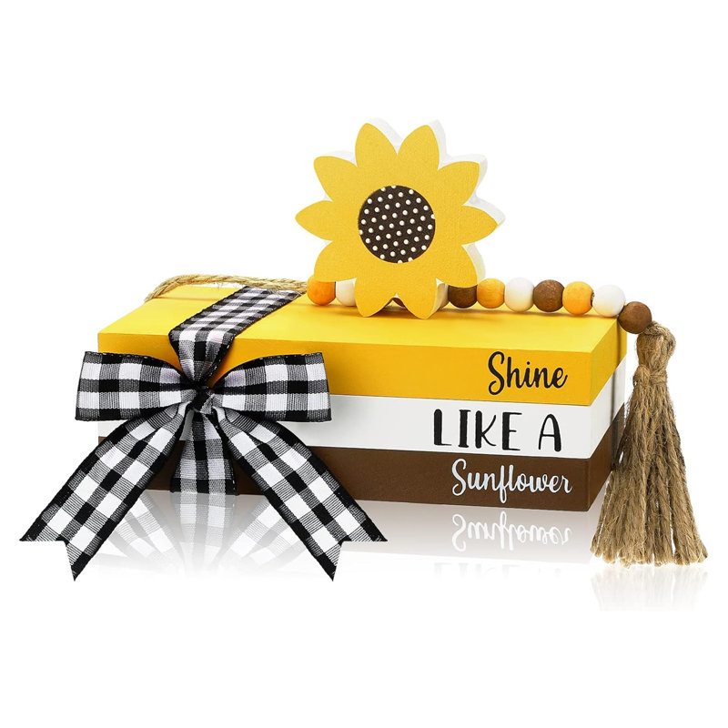 Mini-livre décoratif (tournesol)