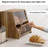 Jamilette Acacia Wood Double Layer Bread Box