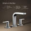 Robinet pour salle de bain à 3 poignées à deux poignées à deux poignées Parallel-123136706-51478292