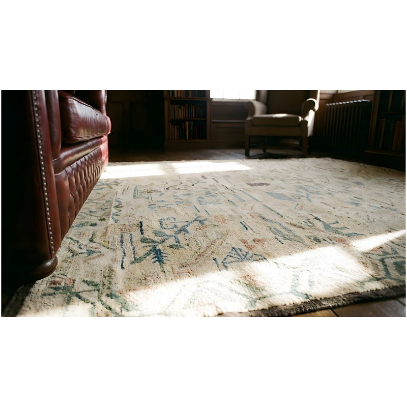 Antique American Hooked Usa Allover Floral - Loop Pile Rug