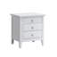 Table de chevet 3 tiroirs blanche