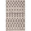 Tapis gris foncé / ivoire en laine tissé à plat à la main Jeannine-33678586