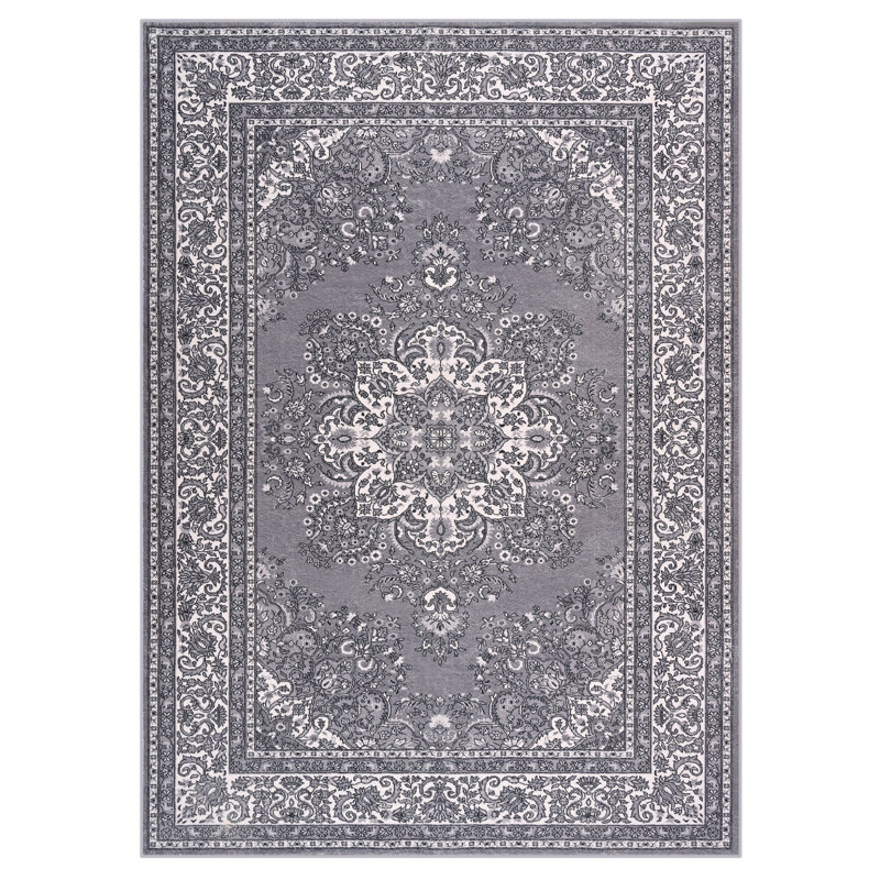 Tapis à motif floral lavable Fillender
