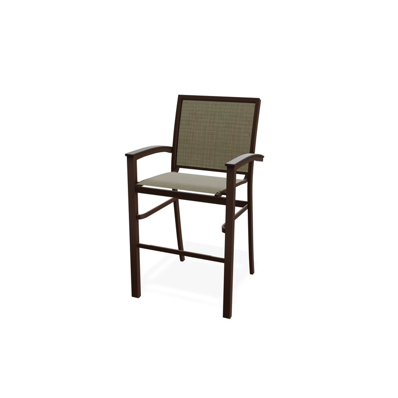 Chaise de café empilable en aluminium Bazza, Kona, Pierre Elevation