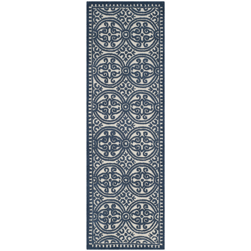 Sadik Hand Tufted Wool Geometric Rug, Runner 2'6" x 8'