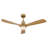 47.2in Ceiling Fan Light 3 Blade Fandelier with Lamp 3 Color LED Ceiling Fan Fixture with Remote Control for Bedroom Living Room Indoor Use