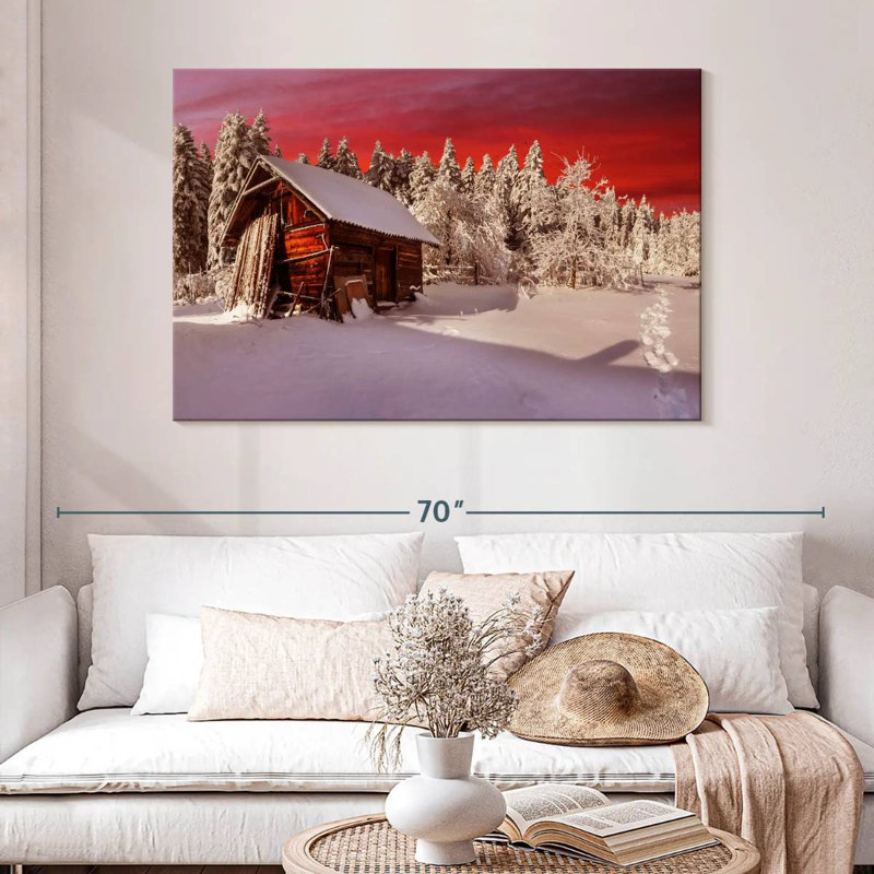 Lilie rustique chalet d'hiver, H 32 po x l 48 po