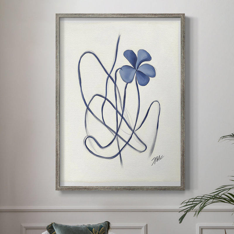 FLORAL Series DCLI Framed Print - Solid Wood, 15" H x 12" W