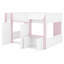 Lit mezzanine en bois avec rangement Playhouse