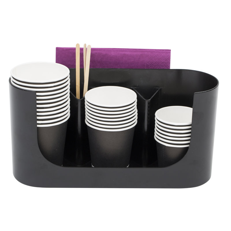 Rangement pour tasses et serviettes jetables