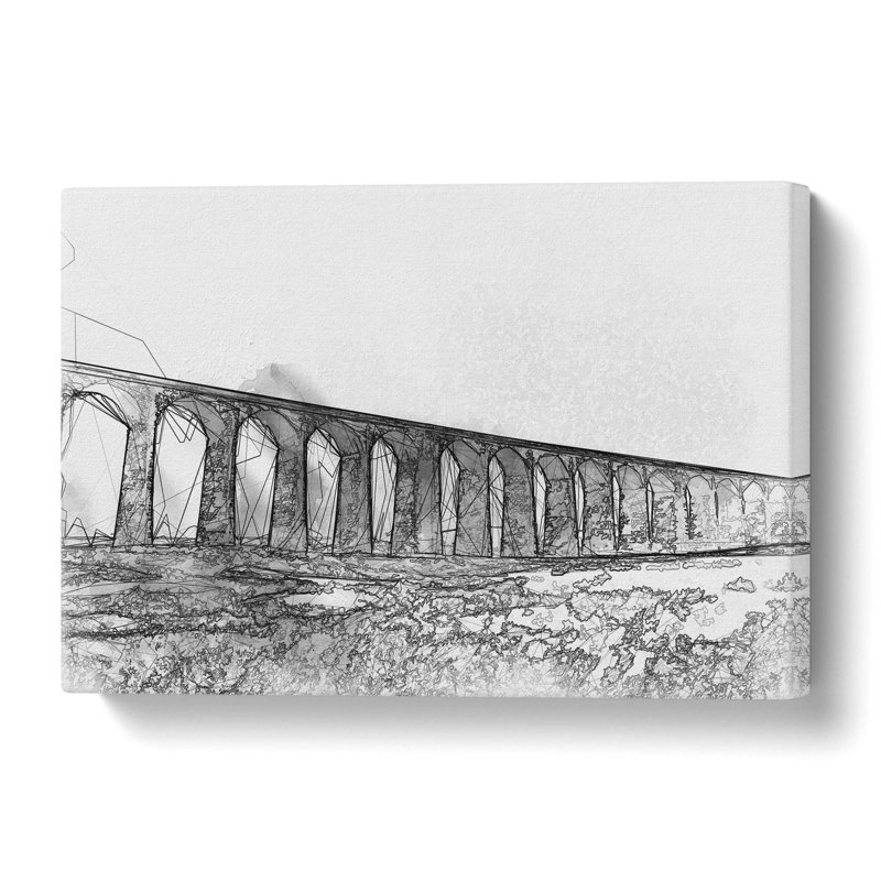 The Ribblehead Viaduct In Yorkshire In Abstract - Wrapped Canvas Print, 50 cm H x 76 cm W